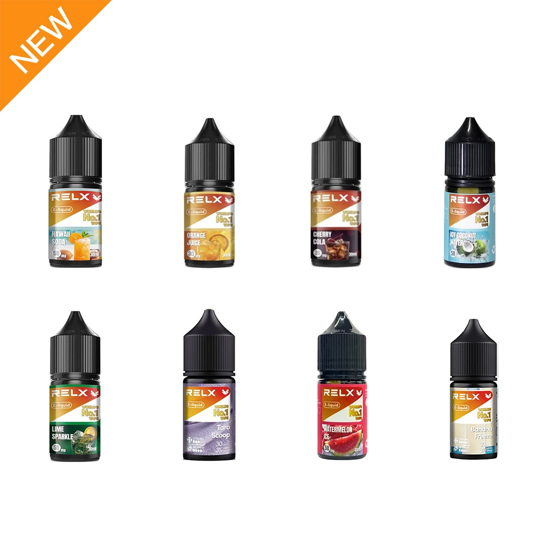 悅刻煙油推薦 | 原廠正品RELX煙油｜30ml 尼古丁鹽 10 種口味